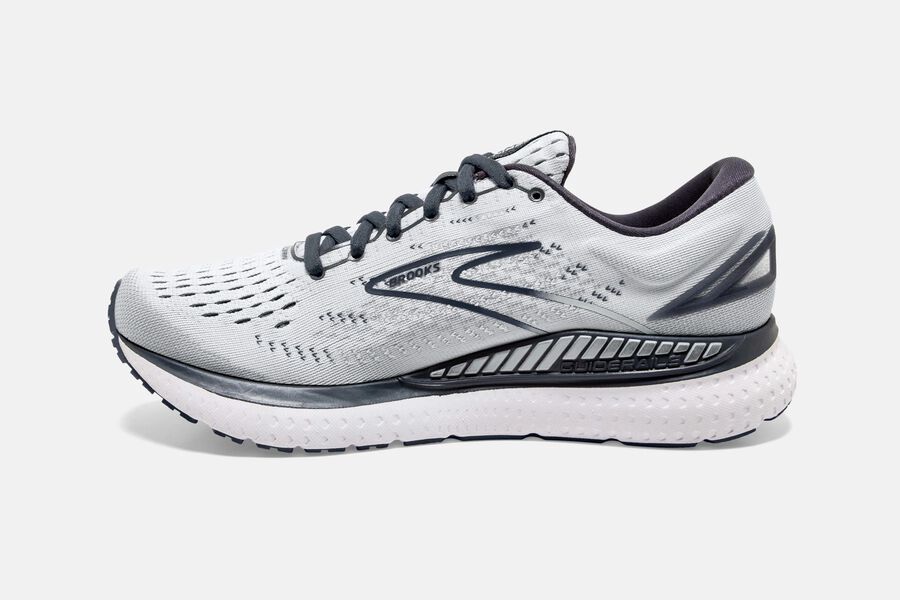 Brooks Glycerin GTS 19 Road Running Shoes Womens - White/Grey - SCGOF-2693